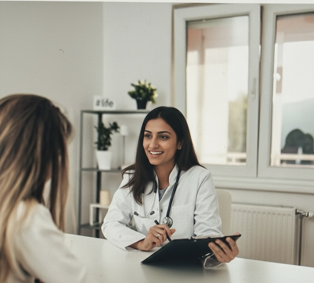 In-person appointment with a doctor